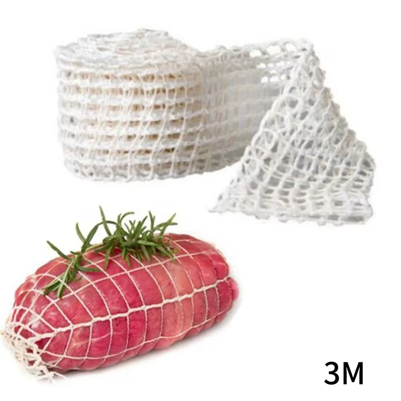 Filet à viande en coton 3/5/10m, manchon en filet de porc, 16/18 trous, filet à saucisses et jambon,