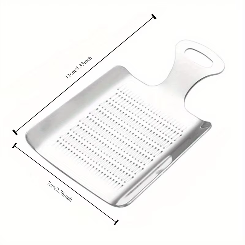 Râpe à ail et gingembre en acier inoxydable, accessoire de cuisine pour la préparation des aliments,