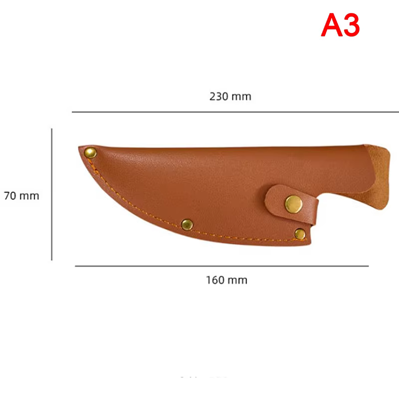 Couvercle de couteau en cuir, 1 pièce, outils de cuisine de boucher de Chef, poignée entièrement Tan