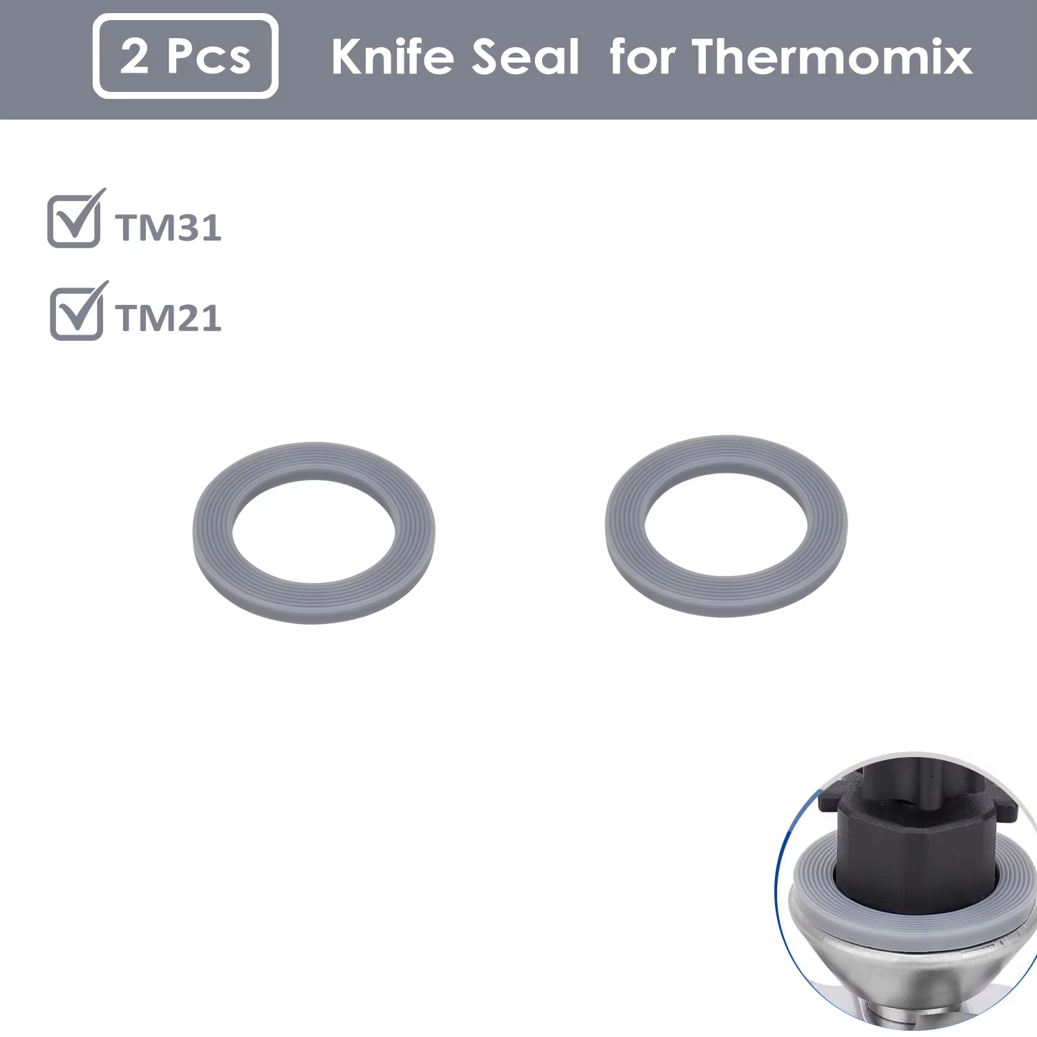 Joints d'étanchéité en Silicone pour couteau Thermomix TM7 TM6 TM5 TM31 TM21, joints d'étanchéité du