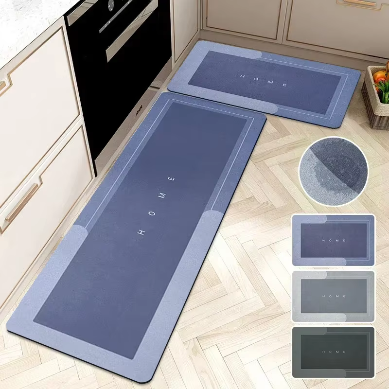Tapis de sol de cuisine Super absorbant, tapis de boue de diatomée, tapis de bain antidérapant, tapi