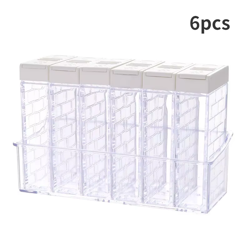 Boîte d'assaisonnement à épices en PP, pots de sel et de poivre, boîte de rangement pour épices de c