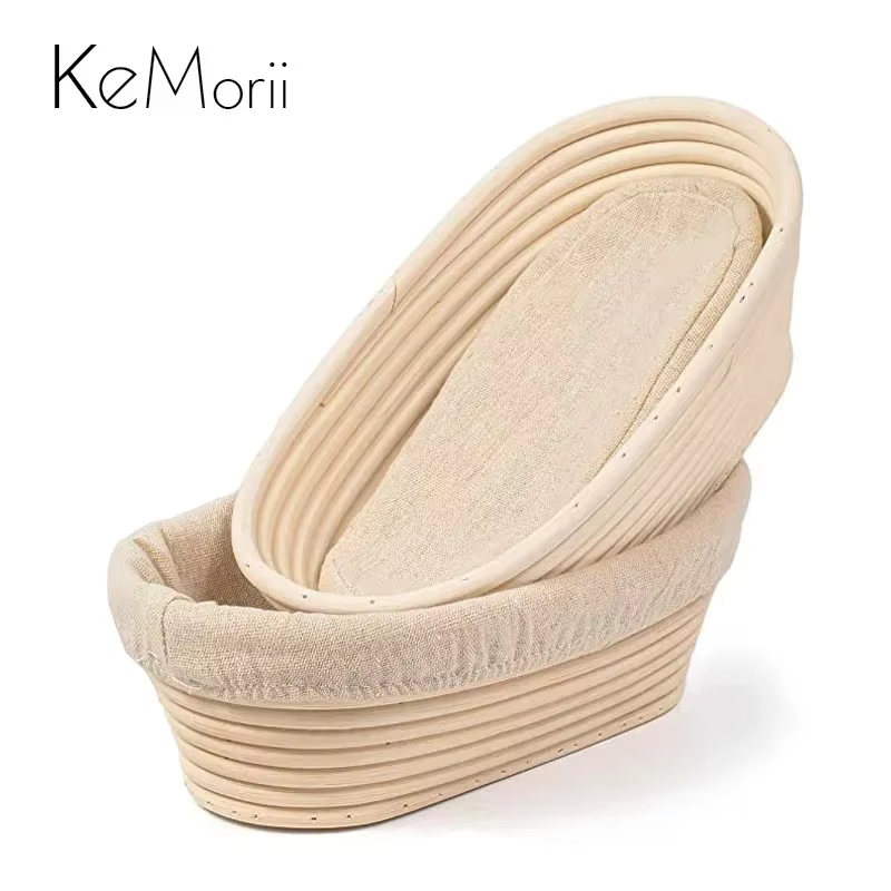 Panier à pain en rotin naturel, bol de cuisson en osier fait à la main, Fermentation de la pâte, pan