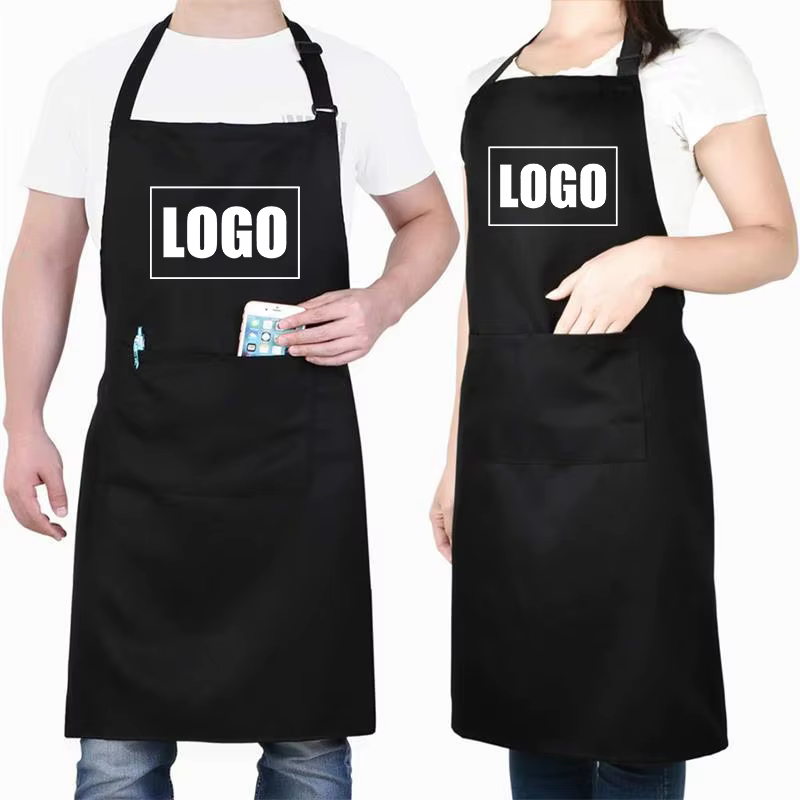 Tabliers de taille pour adultes, grande taille, imperméable, impression personnalisée, Logo brodé, S