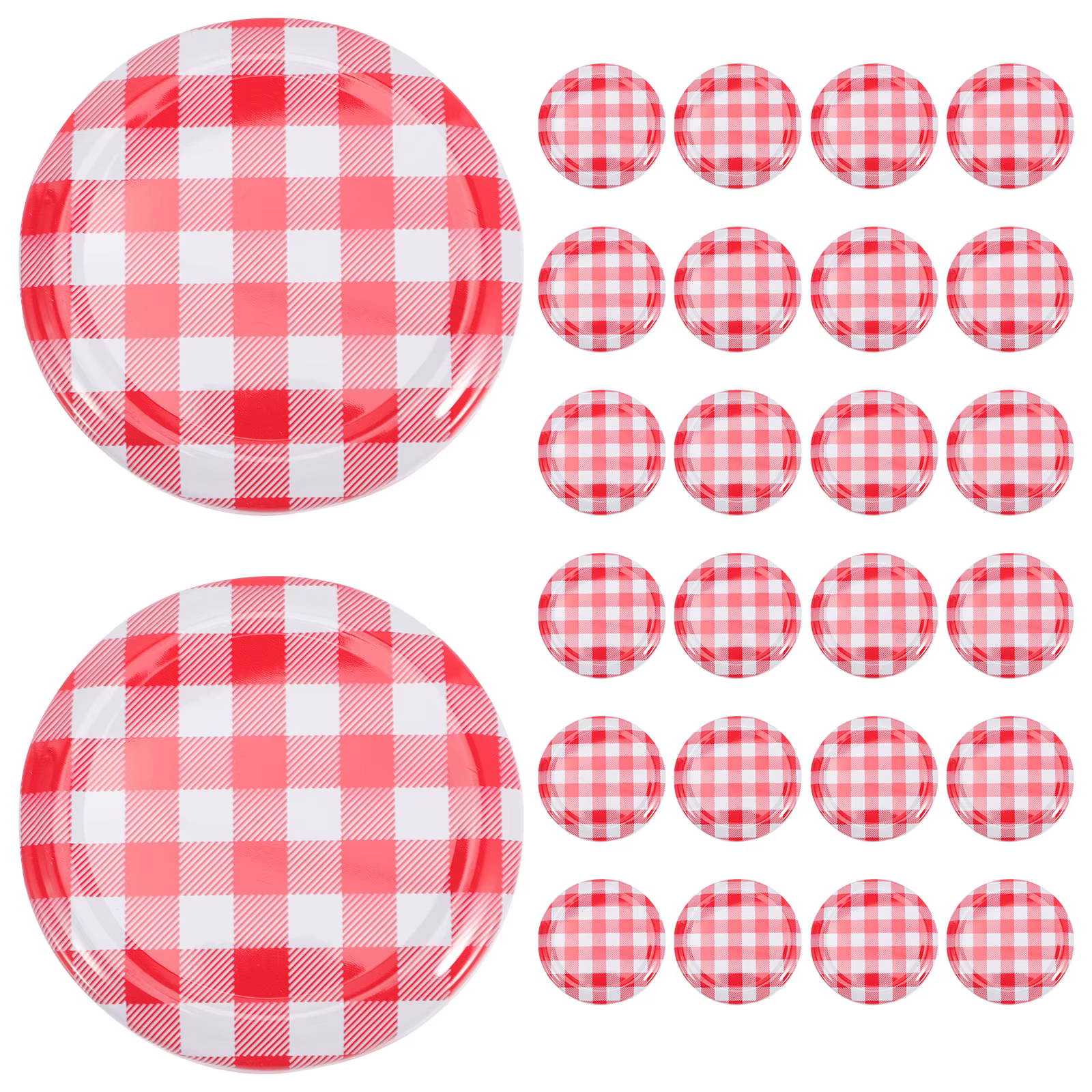 Bocaux à Confiture avec Vis à Large Ouverture, Bouchons de Stockage pour Conserver les Légumes, 40 P
