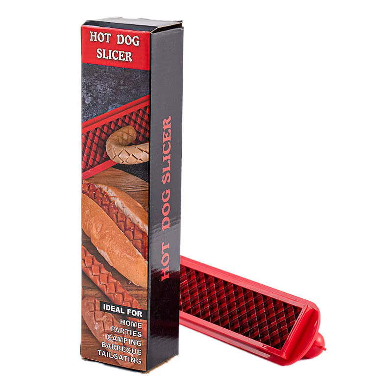 Coupe-saucisses et Hot Dog, trancheur de maille de précision à rainure croisée, outil de tranchage d