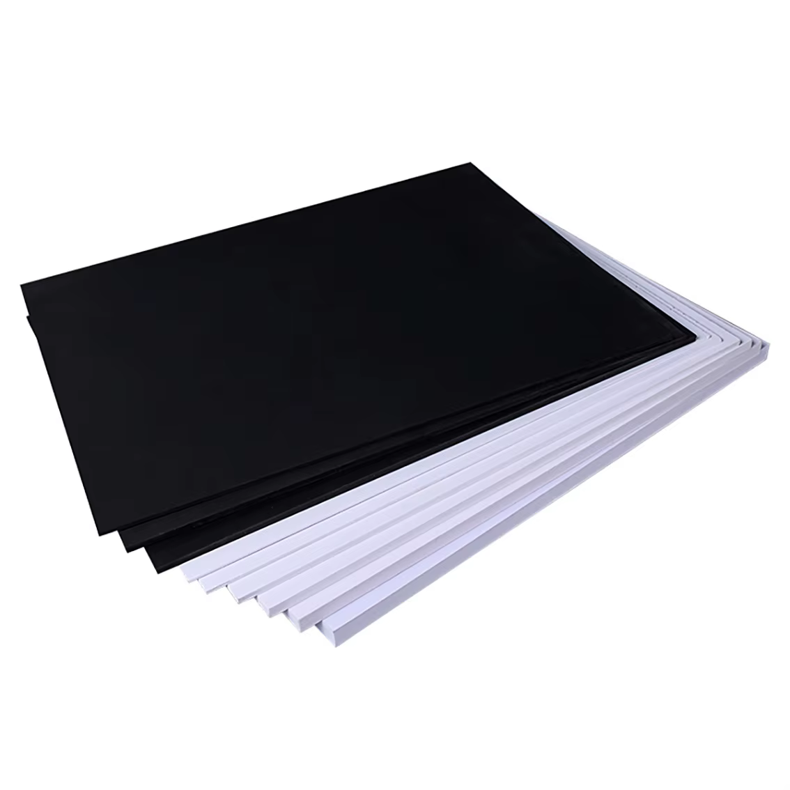 Plaque en mousse PVC noire/blanche pour modélisme, matériau plastique pour accessoires de modèles DI
