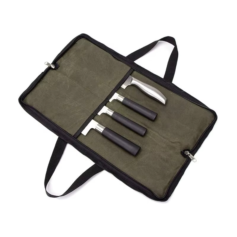 Organisateur de couteaux en toile unisexe avec Logo personnalisé, mallette à outils robuste pour Che