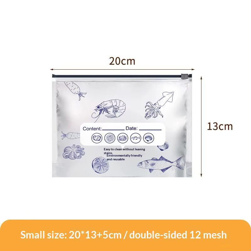 Sacs de conservation alimentaire pour congélateur, sûrs et sécurisés, lot de 10/45, fermeture éclair