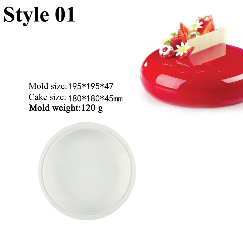 SHENHONG – moules à gâteaux en Silicone, outils de décoration de Mousse à pâtisserie, Texture circul