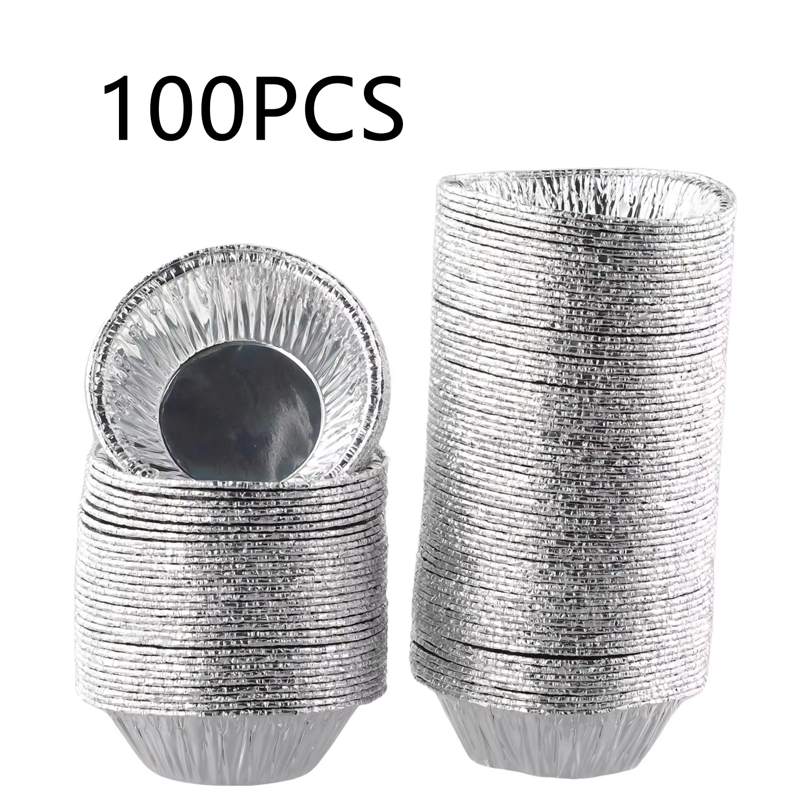 Moule à Tarte aux emoufs en Aluminium, Mini Pot à Poulet, Plaque de Cuisson, Antiadhésif, 18/100 Piè