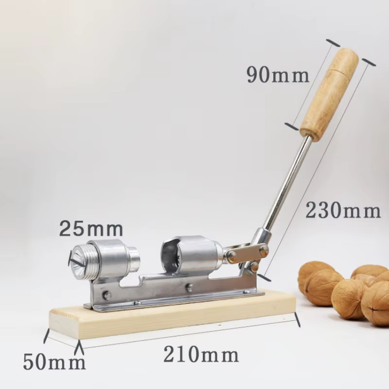 Cracker manuel de bureau en acier inoxydable, décortiqueur mécanique robuste, casse-noix, ouvre-noix