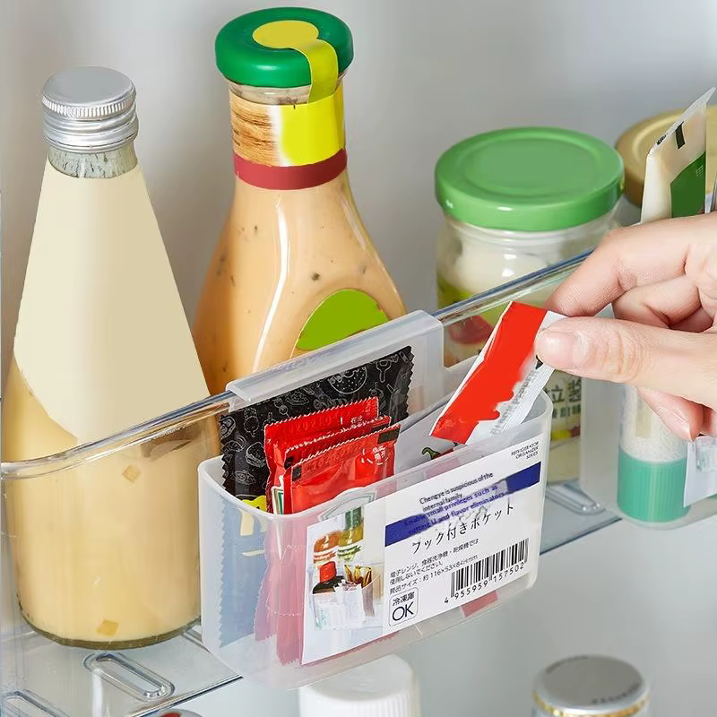 Support pour tranches de fromage pour réfrigérateur, boîte de rangement suspendue sur la porte latér