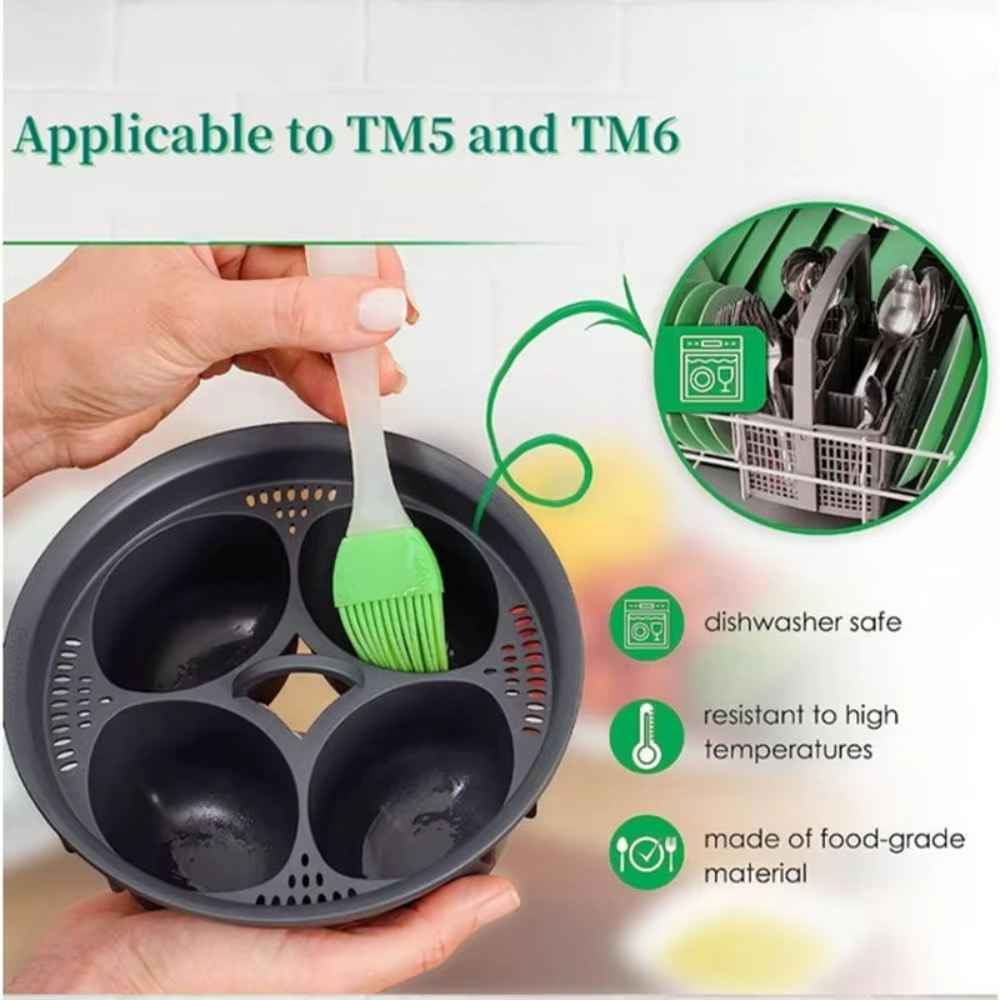 Moule à vapeur pour œufs compatible avec Monsieur Cuisine Thermomix TM6 TM5 TM31, accessoires de cui
