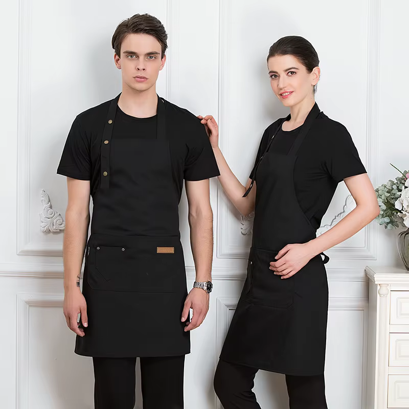 Tabliers de cuisine avec Logo de marque personnalisé pour femmes et hommes, Chef de travail, gril, R