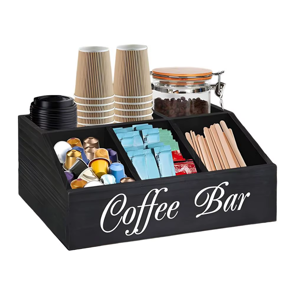 Mir à café et à thé en bois, support de seau supérieur, station de café, évalué avec perfecSync ders