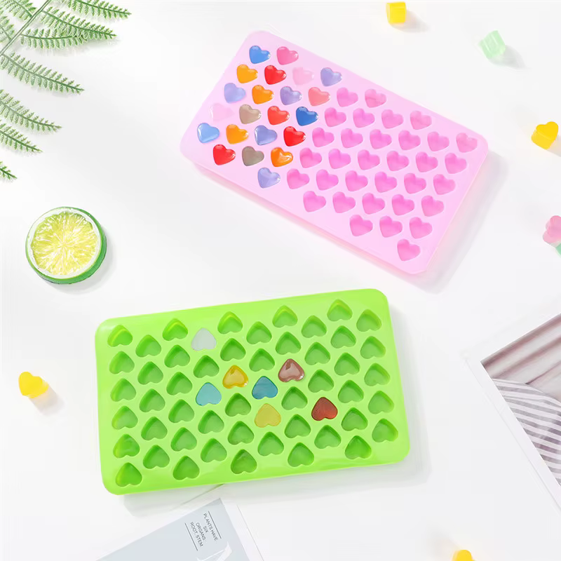 Moule à chocolat en Silicone de qualité alimentaire, 55 grilles, petit amour en forme de cœur, moule