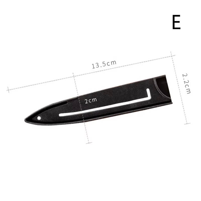 Fourreau de couteau en plastique noir, couvercle de couteau de cuisine, gaine de protection de coute