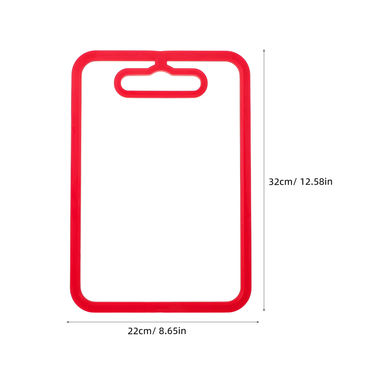 Planche à découper en verre double face 12,58x8,65 pouces avec bord en silicone antidérapant, résist