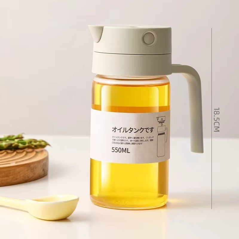 Le compagnon ultime pour la friture ! Bouteille d'huile de 550 ml pour la cuisine – Contrôle parfait