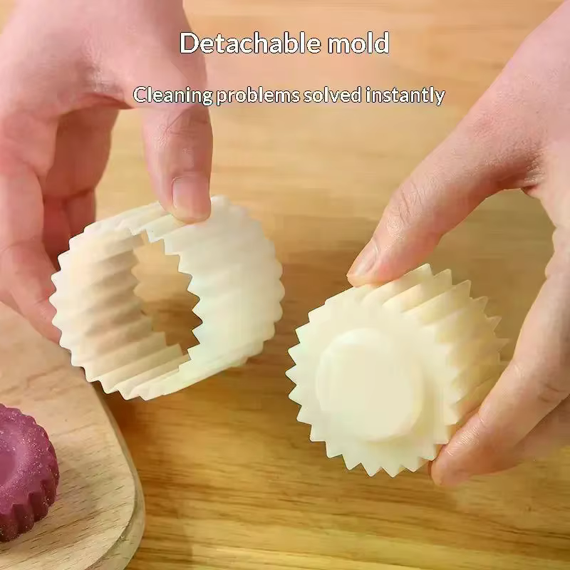 Moule à pâtisserie détachable, moule à gâteau de lune, outil de décoration de pâtisserie, moule à pâ