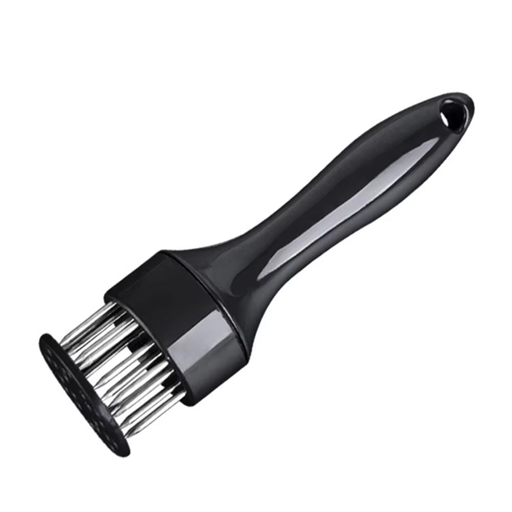 Attendrisseur de viande, outil d'attendrissement de steak à aiguilles en acier inoxydable demi-plate