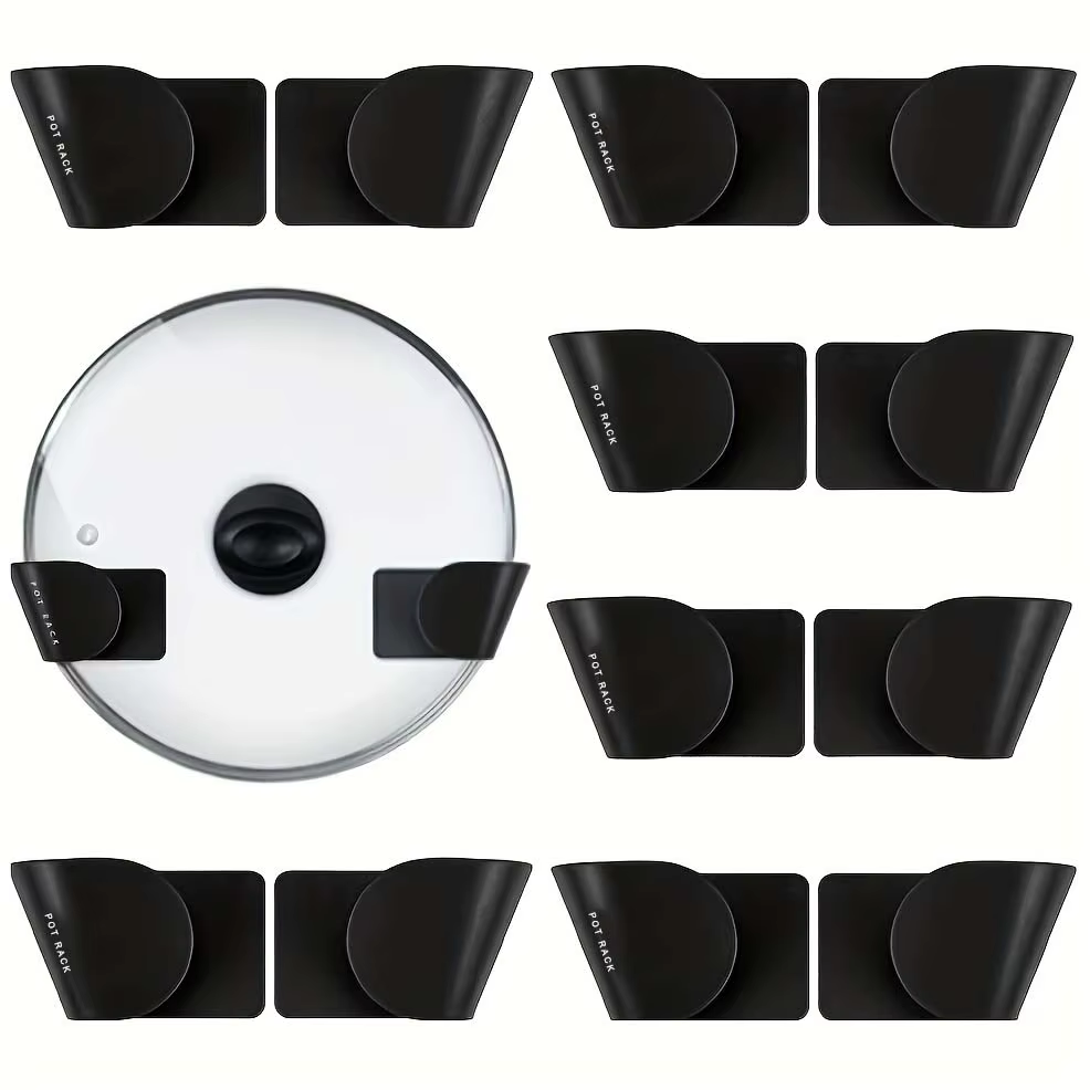 Support mural pour couvercle de casserole, 1/3/6 paires, pour rangement de cuisine T1