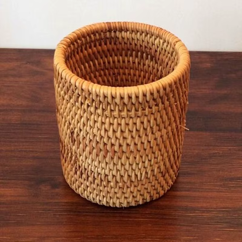 Organisateur de baguettes en rotin pour la maison, pelle, cuillères, couteaux à dîner, fourchettes, 