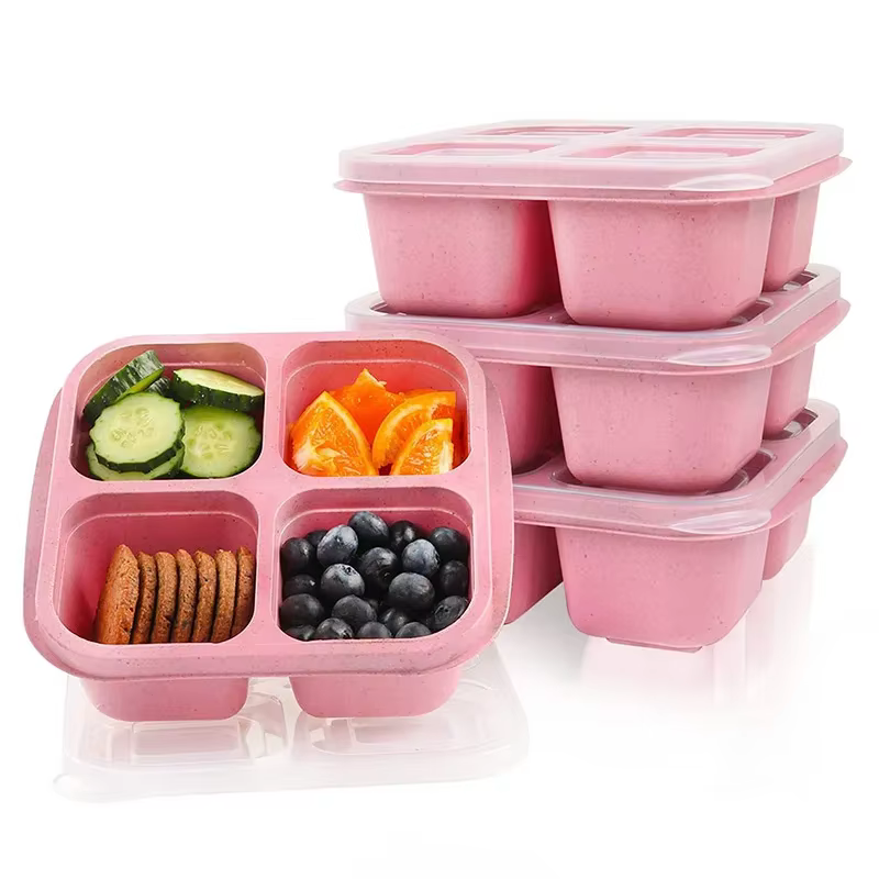 Boîte de Rangement des citrouille à 4 Grilles, Compartiments Portables, Réfrigérateur, Congélateur, 