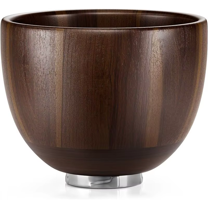 Support pour bols mélangeurs en bois d'acacia A74G - Pour KitchenAid 4,5 et 5 QT - Mélangeur à bols 