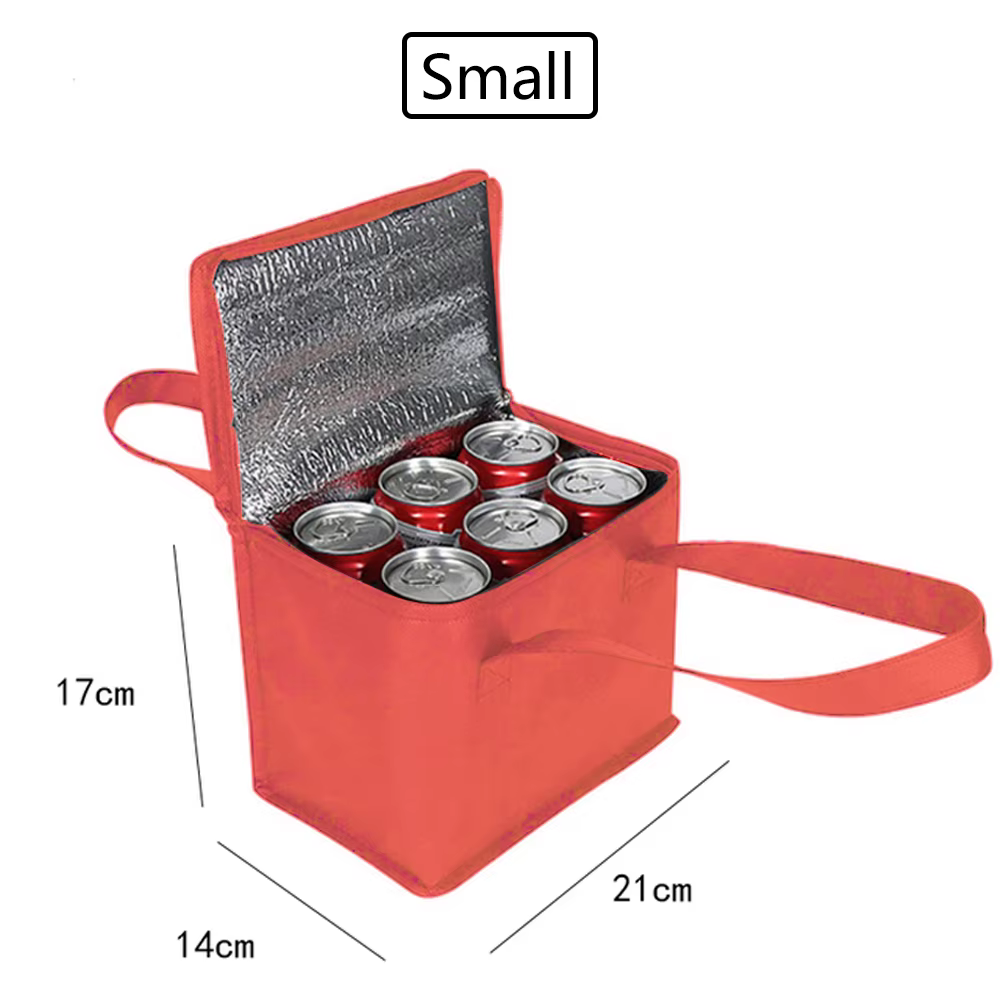 Sac isotherme portable pliable pour pique-nique, sac isotherme pour déjeuner, sac de glace pour alim