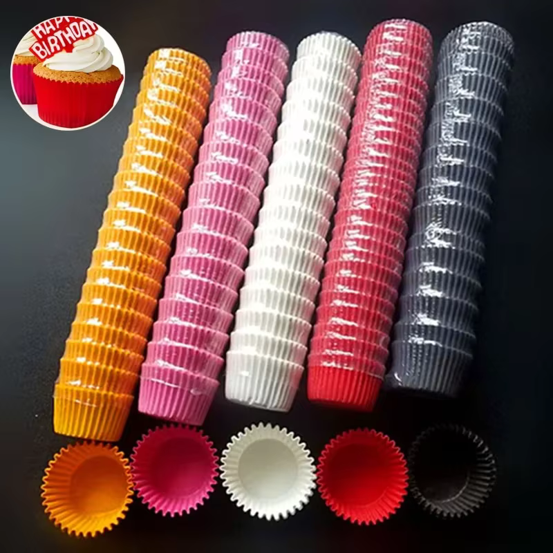 Doublures en papier pour chocolat, 1000 pièces, Mini taille, cuisson de muffins, tasses à gâteaux, f