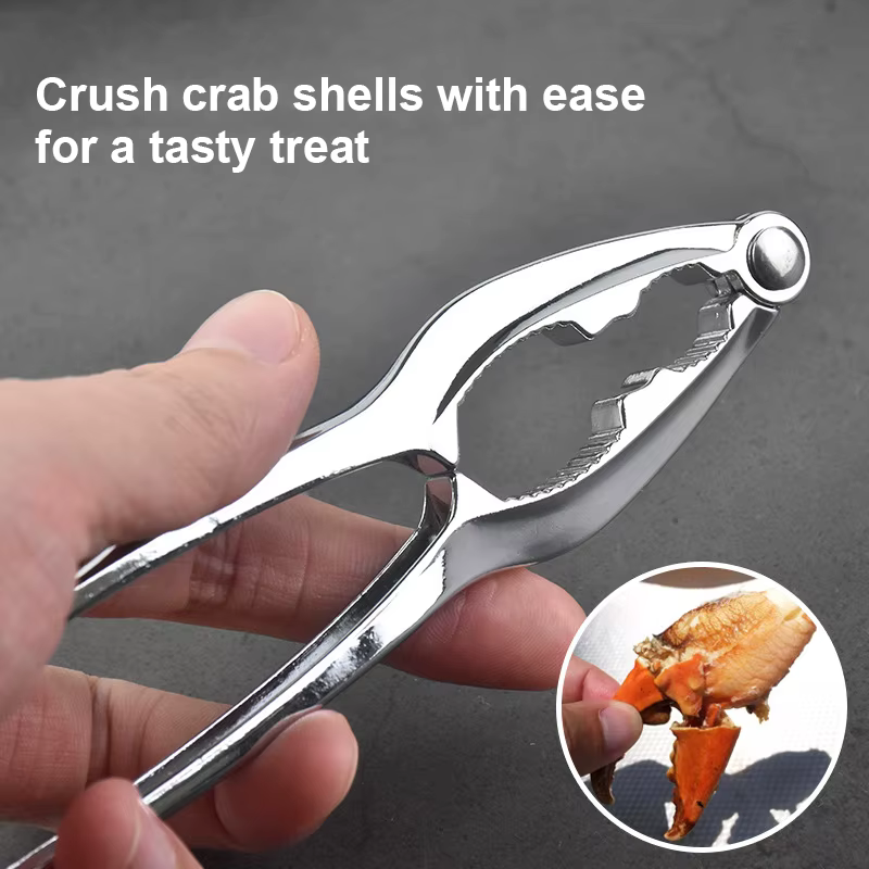 Pince à crabe multifonction en acier inoxydable, pince à noix, pince à homard, outil de préparation 