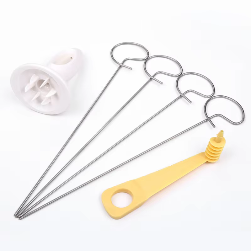 Brochettes de Barbecue portables pour pommes de terre, pour Camping, trancheur de pommes de terre, c