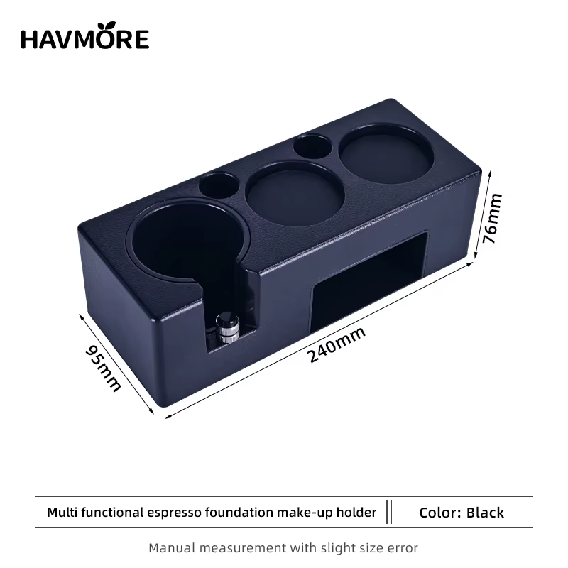 Barista outil expresso doseur support noir blanc ABS Station café frapper boîte multifonction café d