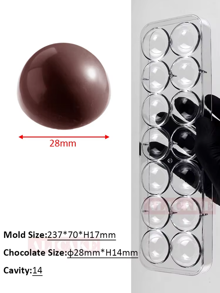 Moule à chocolat en Polycarbonate, bonbons, barres de chocolat, Bonbons acryliques, confiserie, cuis