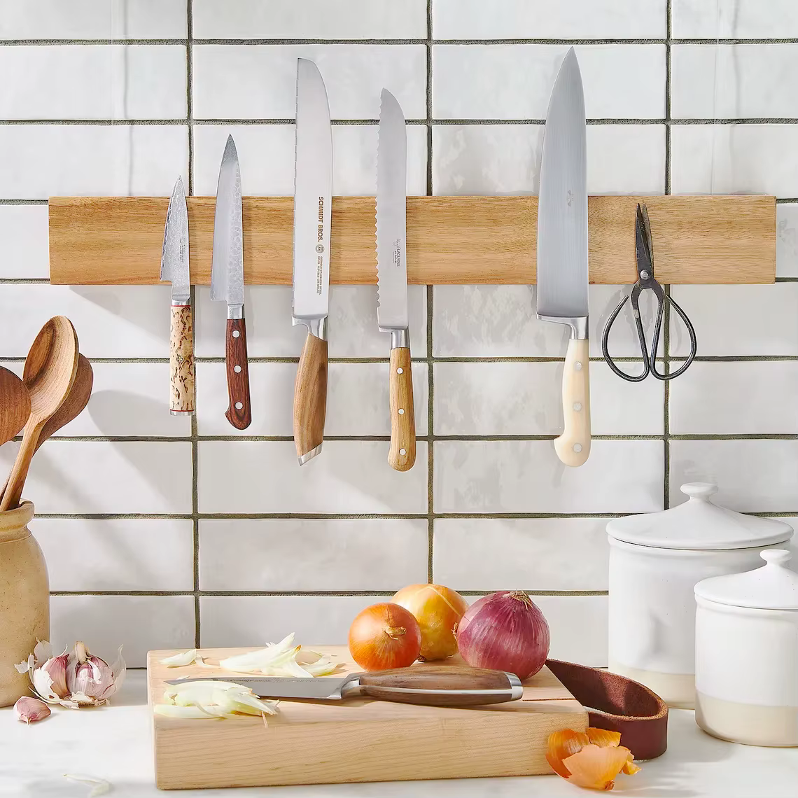 Porte-couteau magnétique pour mur avec aimant extra fort - 16 pouces - Bande magnétique pour couteau
