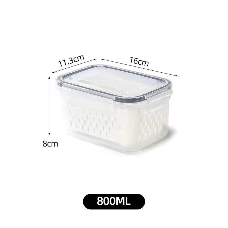 Réfrigérateur Boîte De Rangement Réfrigérateur Organisateur Légumes Frais Fruits Boîtes Vidange Pani