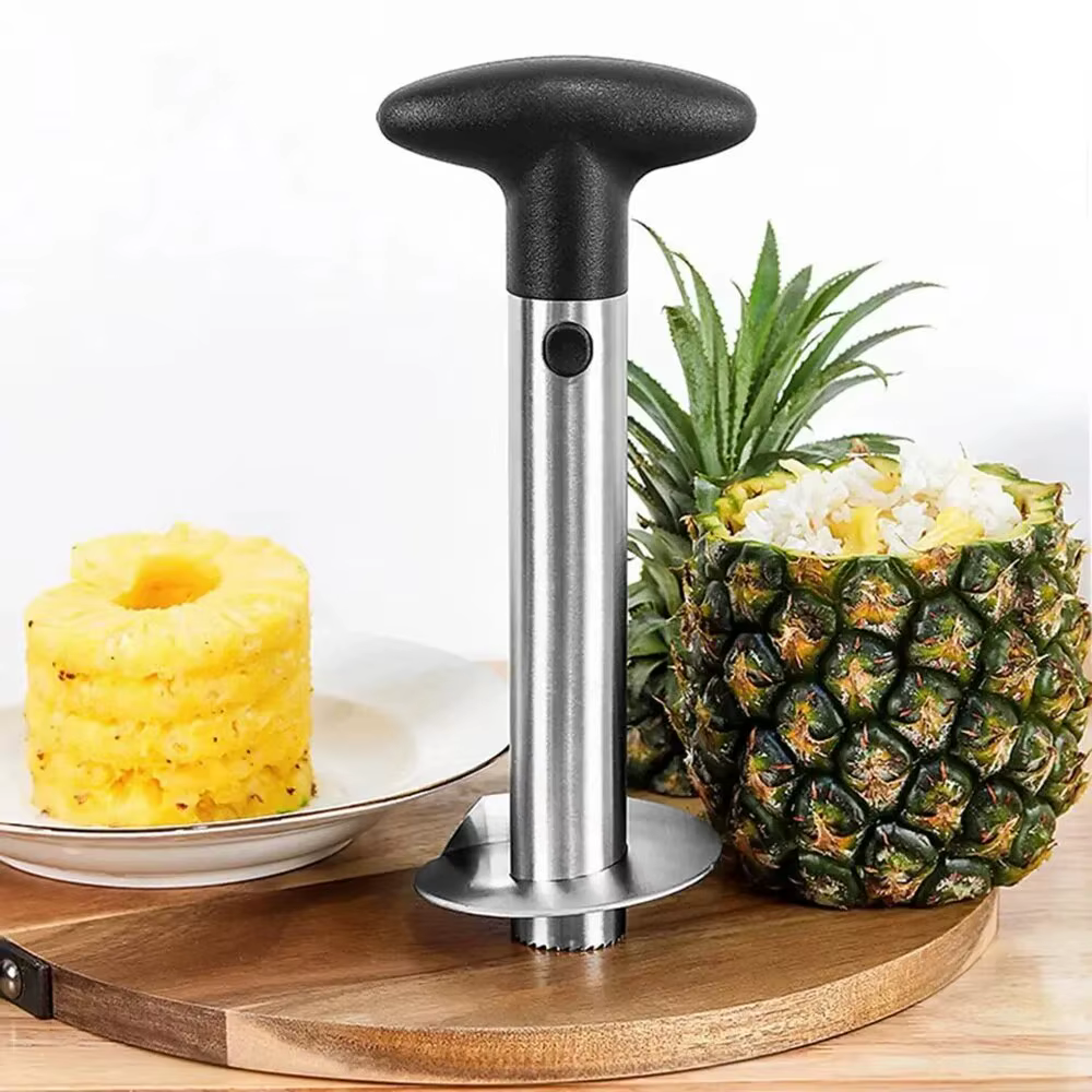 Éplucheur d'ananas en acier inoxydable, coupe-fruits, trancheuse facile, gadget de cuisine, livraiso