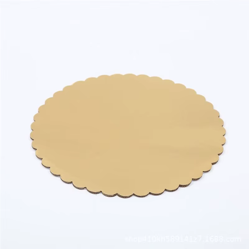 10 pièces de supports à gâteau dorés, supports à gâteau ronds - Ensemble de cartons pour base de gât