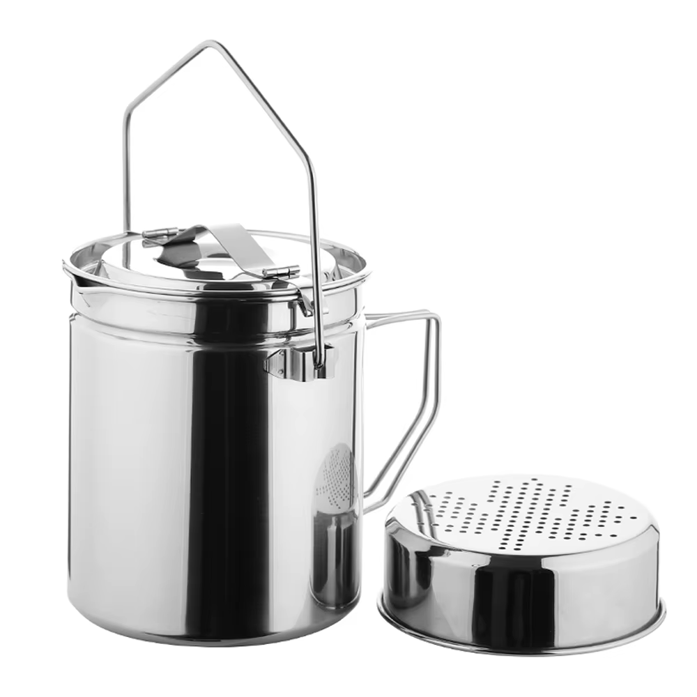 Marmite à vapeur en acier inoxydable, 1,2 l, avec couvercle verrouillable, Antarcti bush, ensemble d