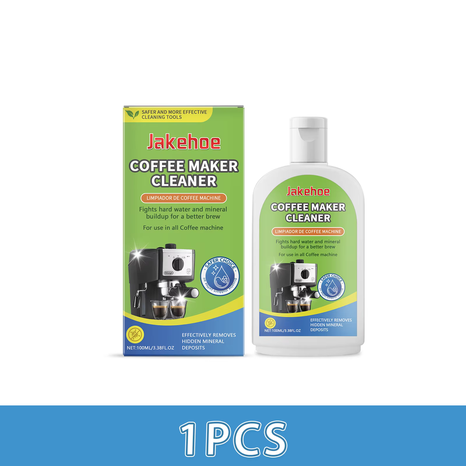 Nettoyeur de Machine à café 100ML, nettoyage en profondeur pour éliminer les marc de café, taches d'