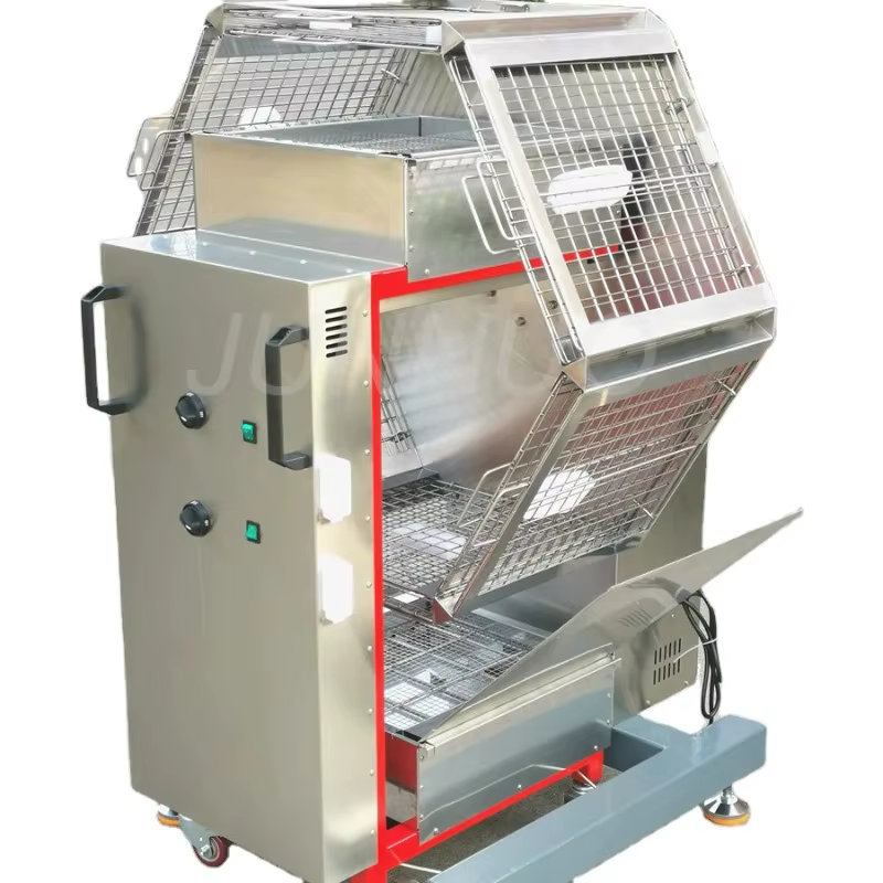 Rotisserie de poulet au charbon de bois pour restaurant, barbecue commercial, gril