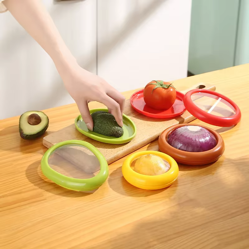 Boîte de rangement de cuisine, conteneur de fruits et légumes, boîte fraîche, avocat, tomate, citron