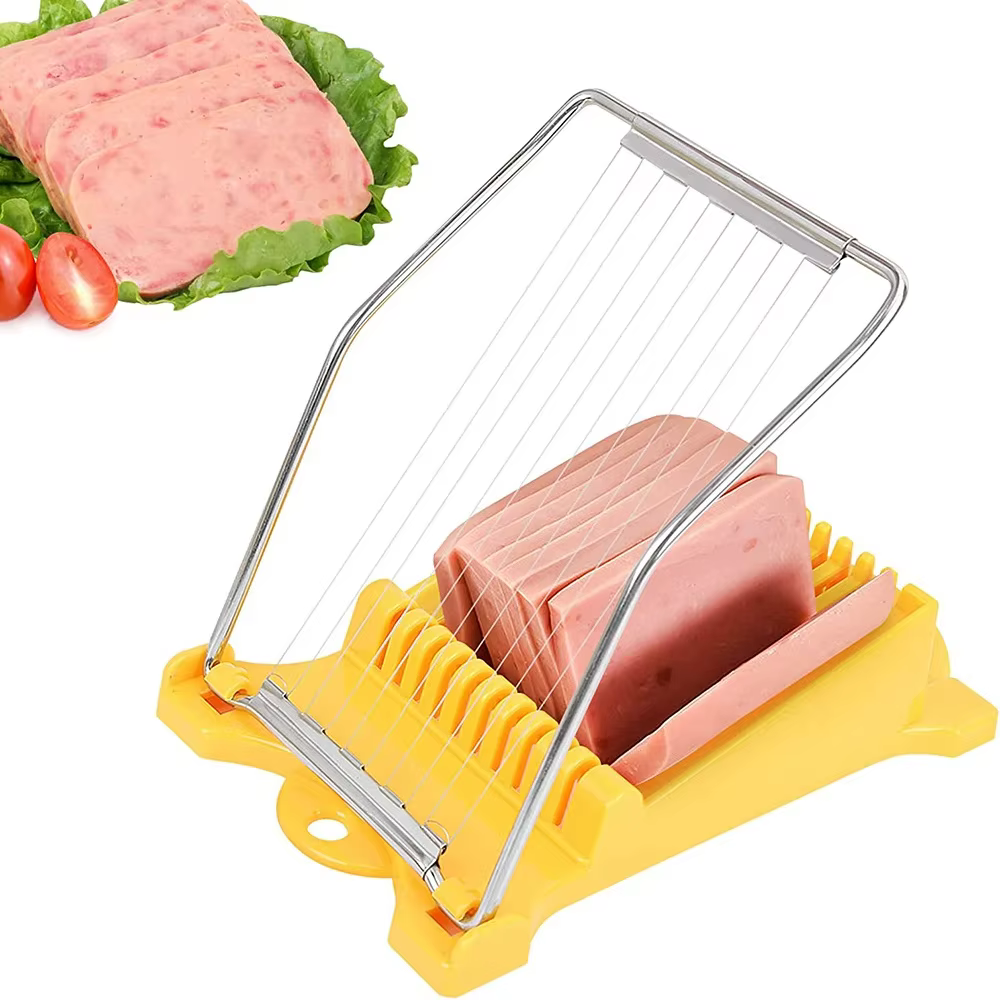 Coupe-œufs multifonction en acier inoxydable, gadget de cuisine, coupe-viande, trancheuse de fromage