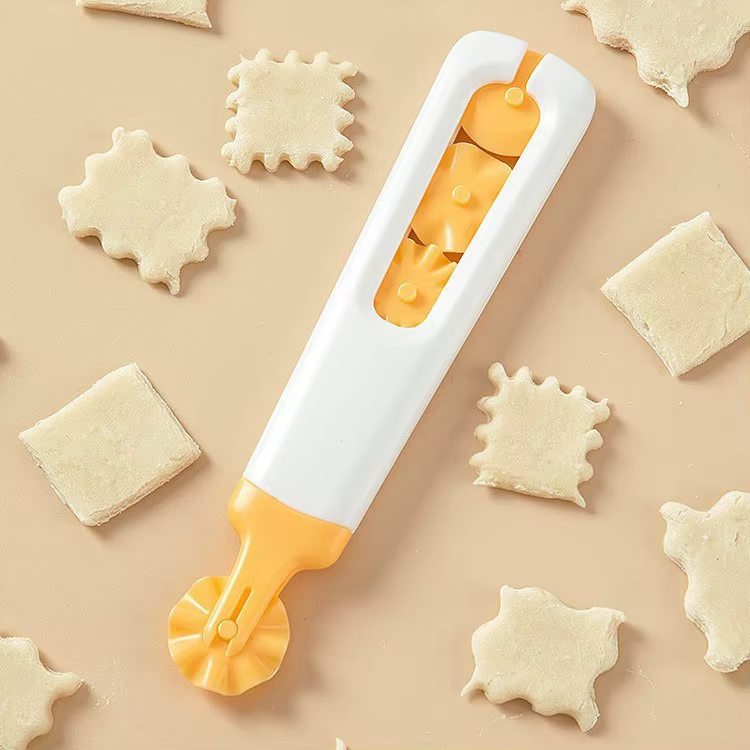 1 ensemble de rouleaux à pâtisserie et emporte-pièces pour raviolis, biscuits, pâte à pizza, pâtisse