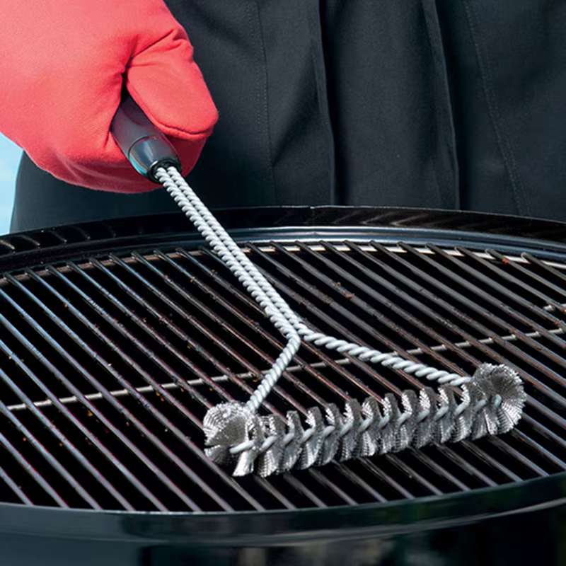 Brosse de nettoyage pour Barbecue, outil de nettoyage, accessoires de gril, poils en acier inoxydabl