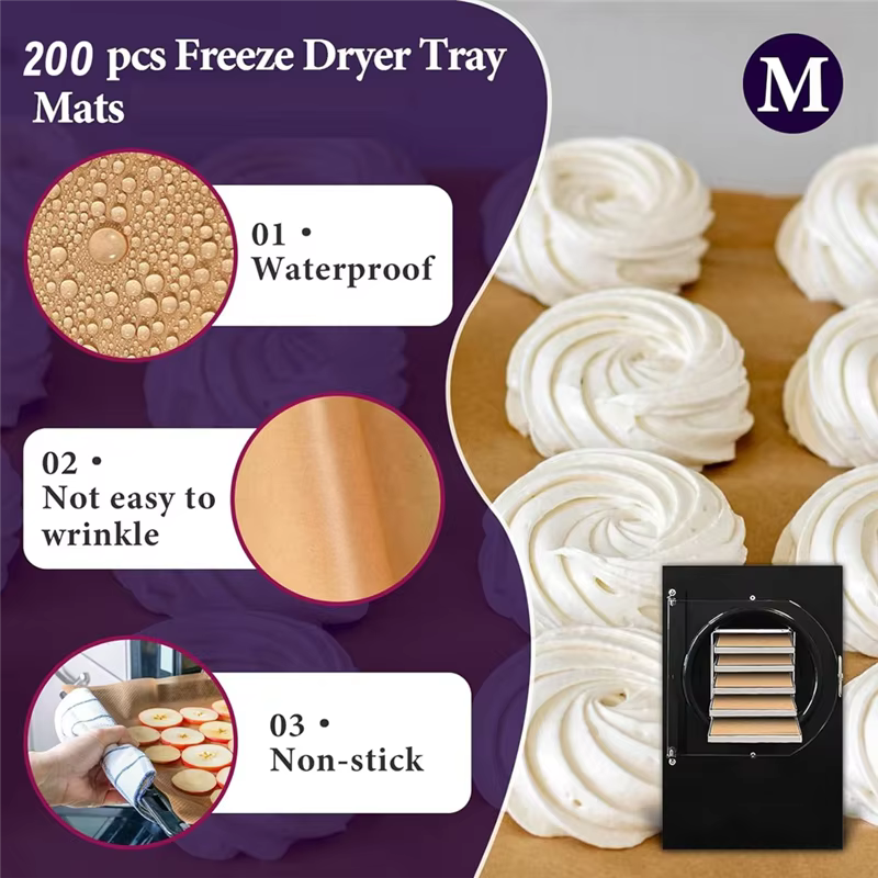 SOFT-200 paquets de feuilles de papier parchemin pour lyophilisateur droit de récolte-accessoires de