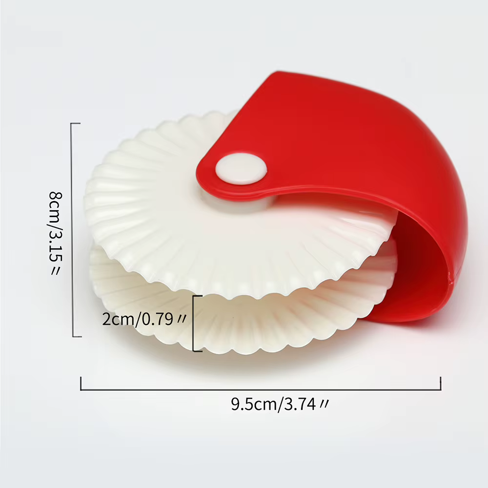 Roue de coupe de pâtisserie, croûte de tarte à Pizza, coupe-pâtisserie, décorateur de roue, pince à 
