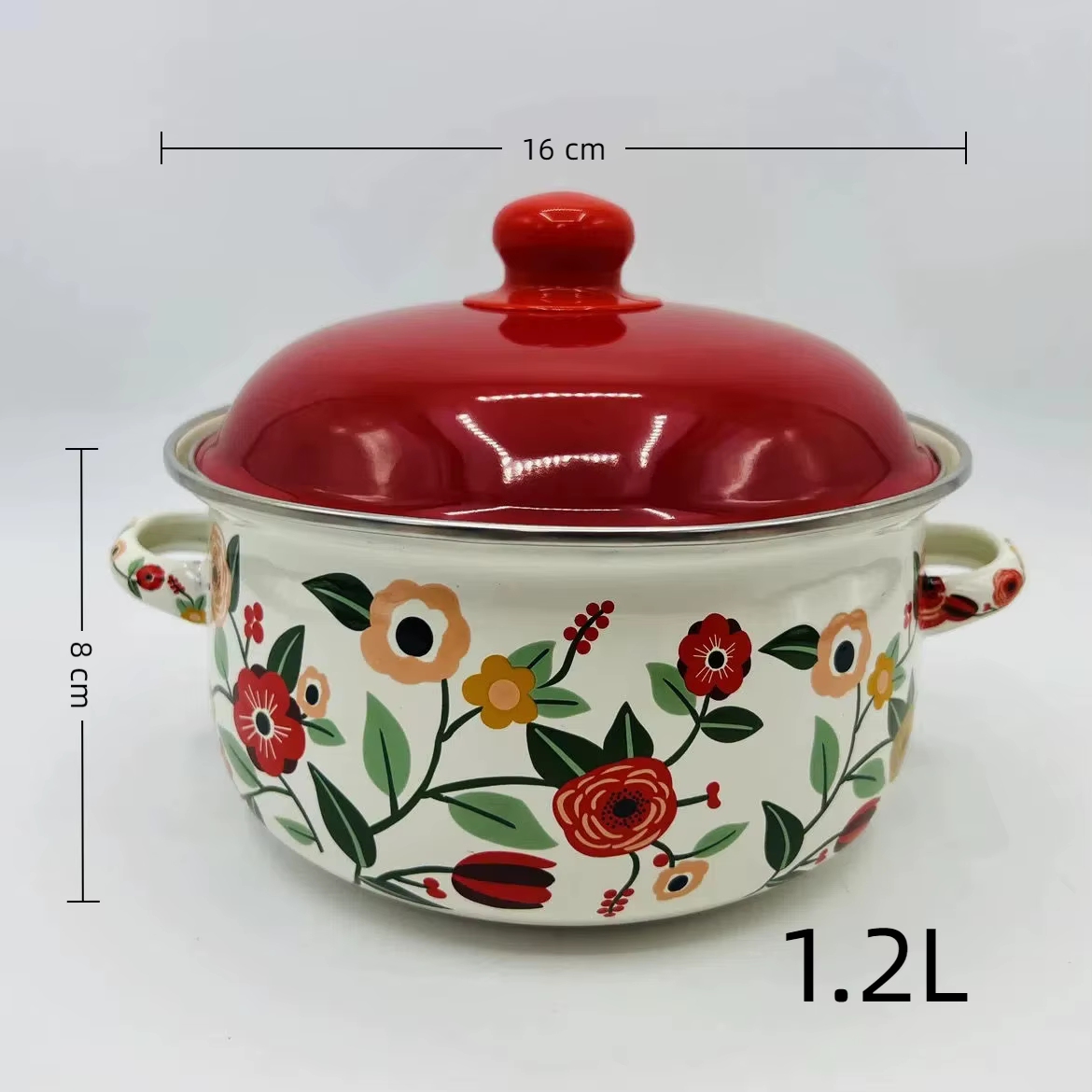 Marmite à ragoût épaisse en émail, ustensiles de cuisine ménagers, nouilles de cuisson, lait chaud, 